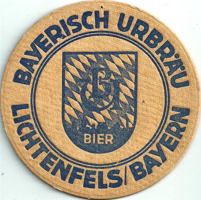 lichtenfels lif-by bayerisch urbr�u rund 1a (215-doppelrahmen-blau)